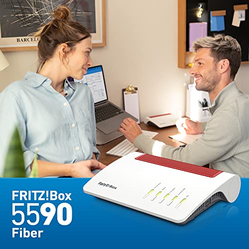 FRITZ!Box 5590 Fiber – Glasfaser-Router mit Wi-Fi 6, Mesh & 2.5-Gigabit-LANk