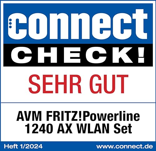 FRITZ!Powerline 1240 AX Set – Wi-Fi 6 Powerline mit WLAN & 1.200 MBit/sk