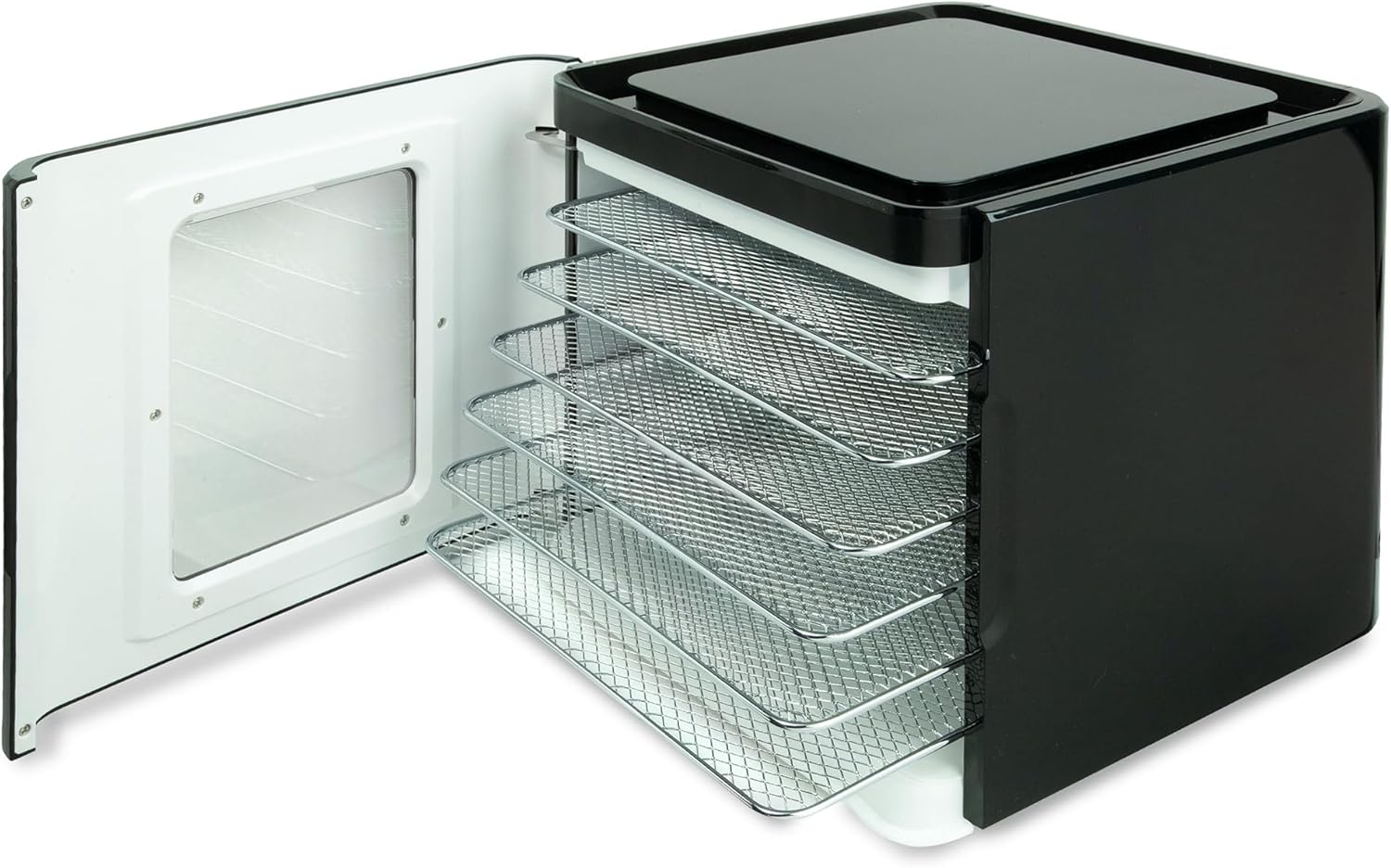 Nebula Lebensmittel Dörrgerät Mit 6 Edelstahlschalen | LED-Touch-Control-Design, Einstellbare Digitale Temperatur 35-70 °C & 48-Stunden-Timer | 400W | Dörrgerät Für Obst, Gemüse, Fleisch Und Mehrk
