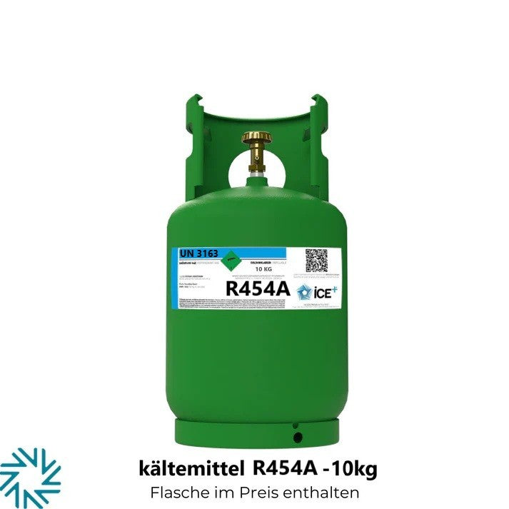 R454A Klimagas Kältemittel Füllgewicht 10 Kg Aufladbarem Zylinder 1/4 Anschluss