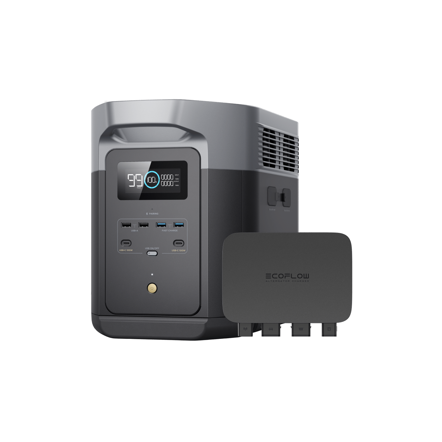 EcoFlow Batterieladegerät 800 W + EcoFlow DELTA 2