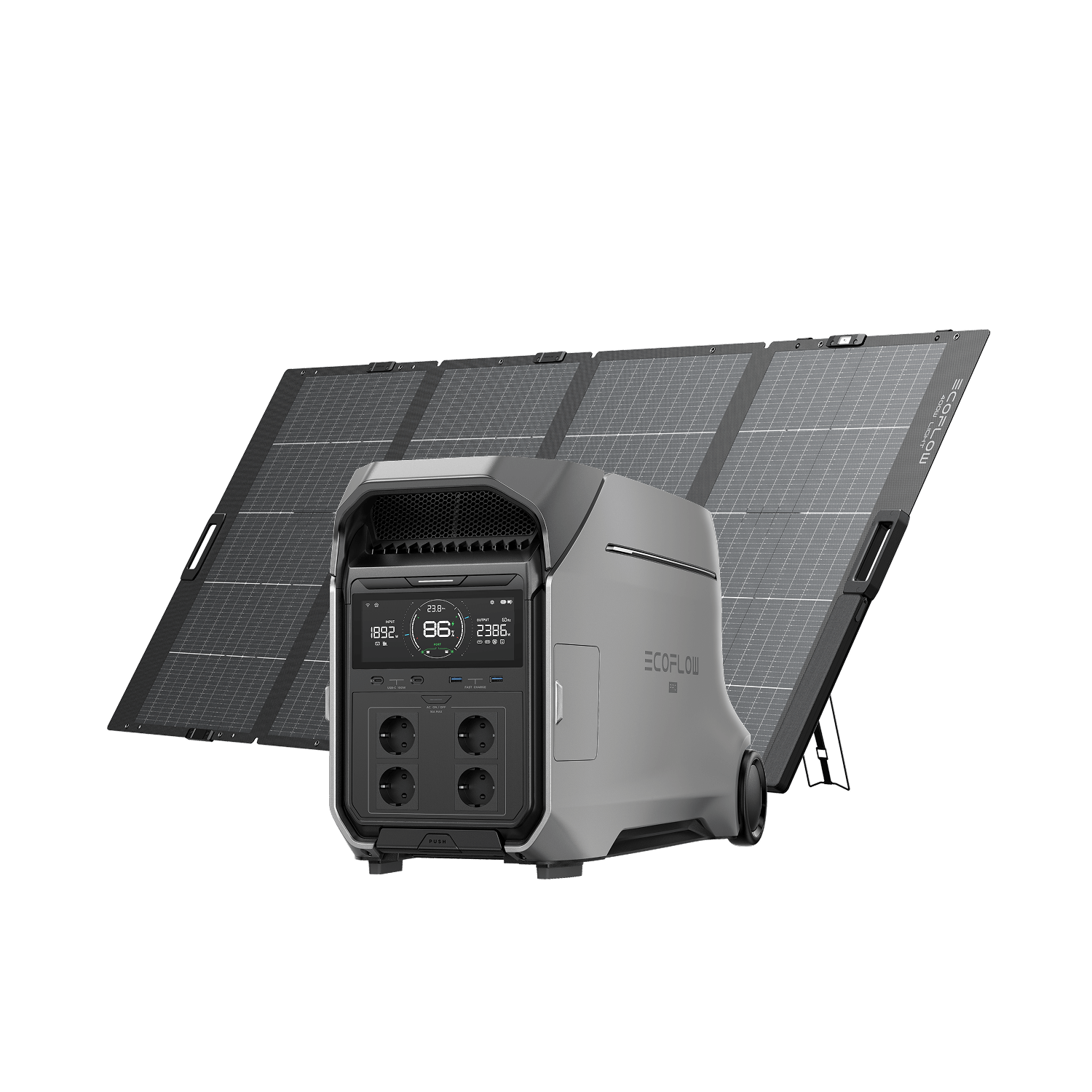 EcoFlow DELTA Pro 3 Solargenerator (Tragbar PV400W)