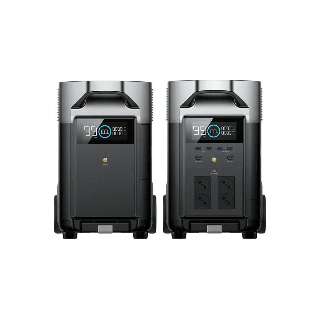 EcoFlow DELTA Pro + DELTA Pro Intelligenter Zusatzbatterie (Generalüberholt)