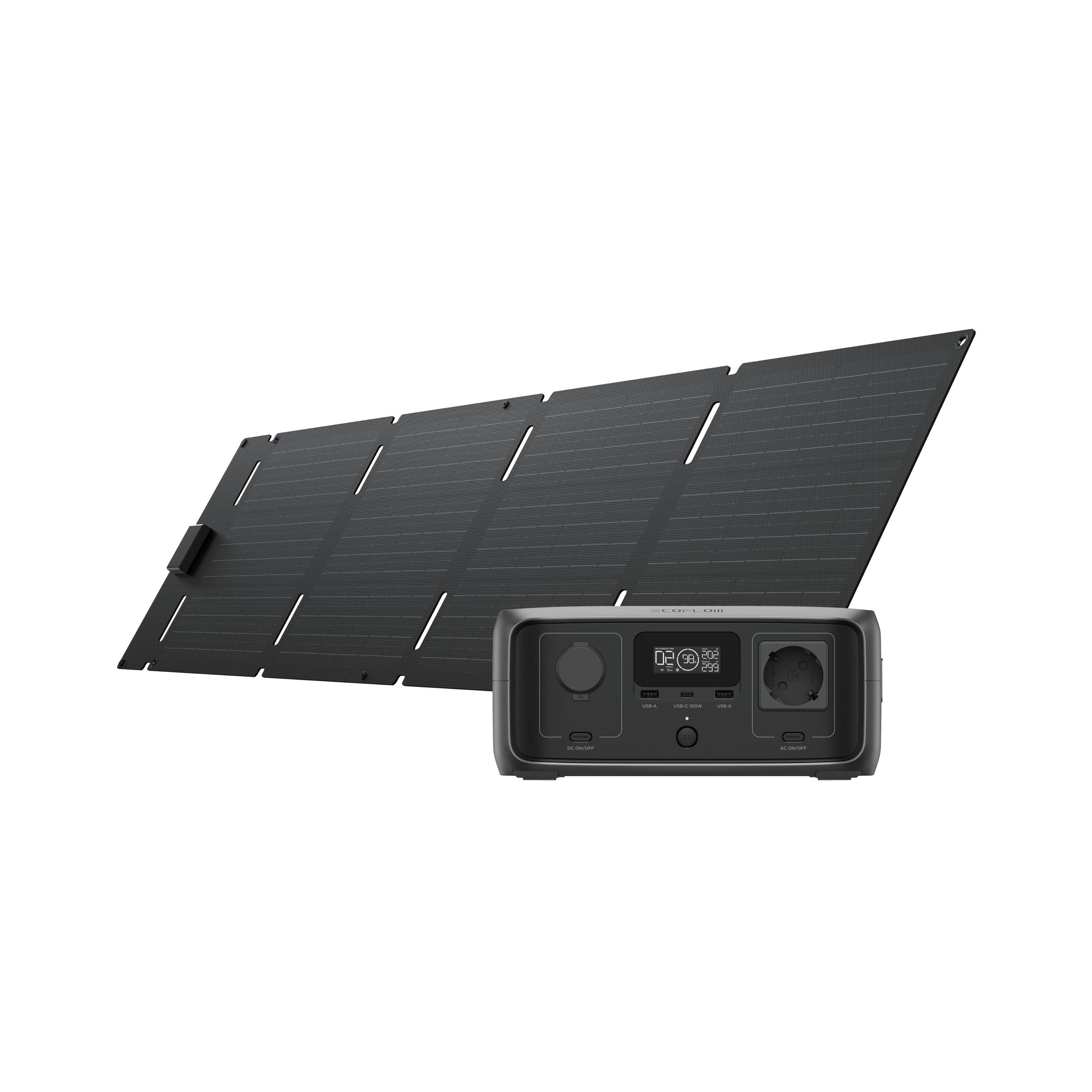 EcoFlow RIVER 3 Solargenerator (PV45W) (Generalüberholt)