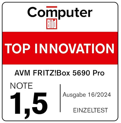 FRITZ!Box 5690 Pro – Wi-Fi 7 Triband-Router für DSL & Glasfaser, Mesh & DECTk