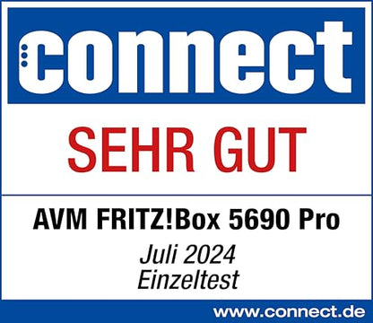 FRITZ!Box 5690 Pro – Wi-Fi 7 Triband-Router für DSL & Glasfaser, Mesh & DECTk