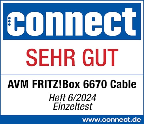 FRITZ!Box 6670 Cable – Wi-Fi 7 Kabelrouter mit DOCSIS 3.1, Zigbee & 2.5-Gbit-LANk