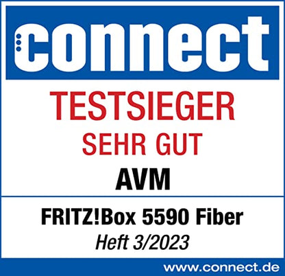 FRITZ!Box 5590 Fiber – Glasfaser-Router mit Wi-Fi 6, Mesh & 2.5-Gigabit-LANk