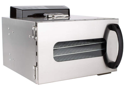 Beeketal 'BDA-15' Dörrautomat aus Edelstahl mit 10 Etagen, Zeitschaltuhr (max. 24h), einstellbarer Temperatur (30-90 °C) und LED Bedienfeld - Profi Gastro Dörrgerät inkl. 10 Einlegegitterk