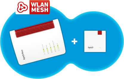 FRITZ!Mesh Set – 7530 AX Wi-Fi 6 Router + 1200 AX Repeater, bis 2.400 MBit/sk