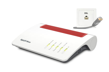 FRITZ!Box 7590 AX Exclusive – Wi-Fi 6 DSL-Router mit Mesh, DECT & USB-Stickk