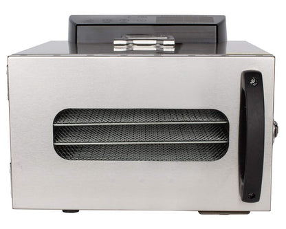 Beeketal 'BDA-15' Dörrautomat aus Edelstahl mit 10 Etagen, Zeitschaltuhr (max. 24h), einstellbarer Temperatur (30-90 °C) und LED Bedienfeld - Profi Gastro Dörrgerät inkl. 10 Einlegegitterk