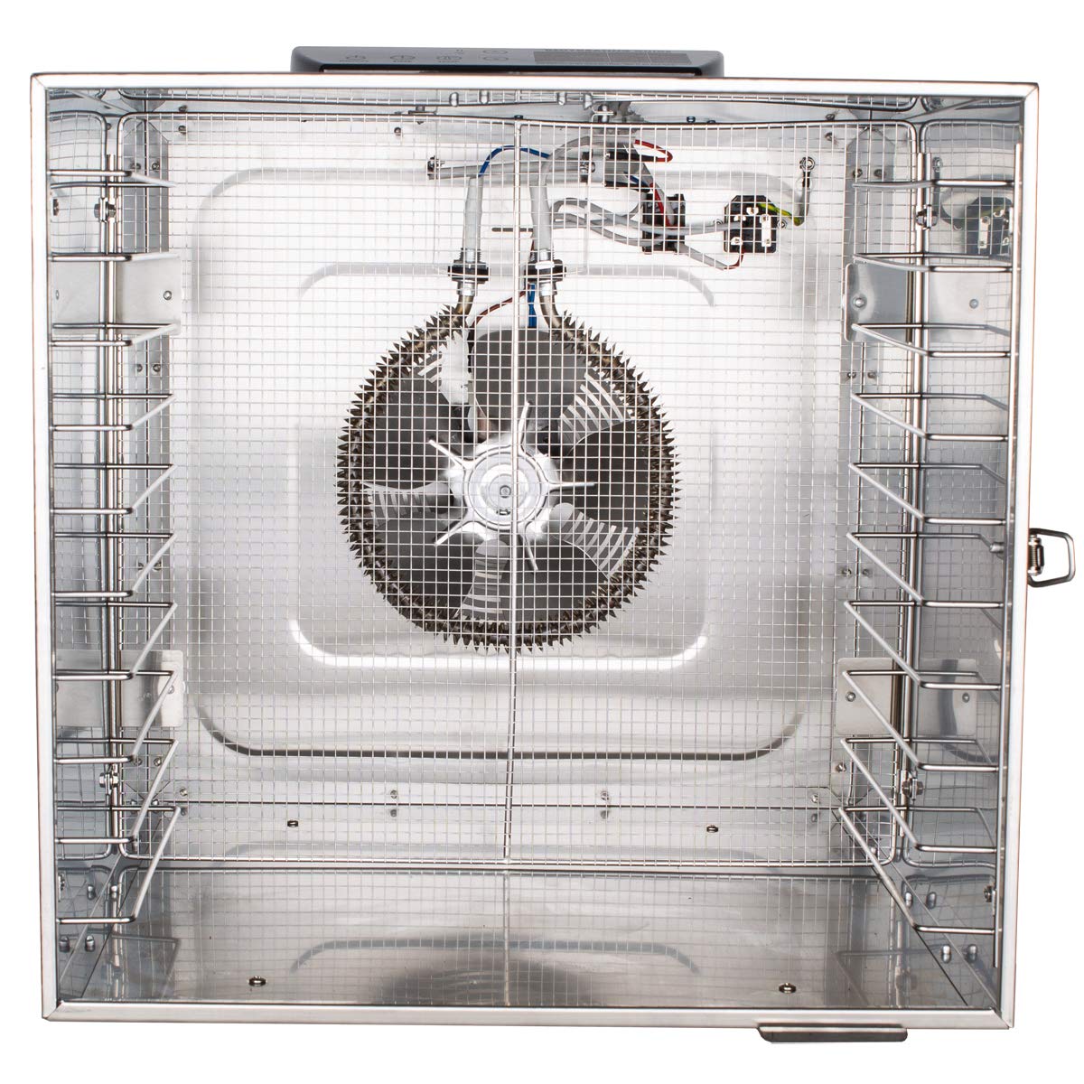 Beeketal 'BDA-15' Dörrautomat aus Edelstahl mit 10 Etagen, Zeitschaltuhr (max. 24h), einstellbarer Temperatur (30-90 °C) und LED Bedienfeld - Profi Gastro Dörrgerät inkl. 10 Einlegegitterk