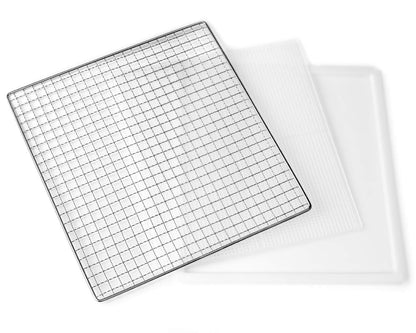 ROMMELSBACHER Dörrautomat DA 1000, XXL-Dörrfläche 1,6 m², inkl. 10 Edelstahl-Dörrtabletts, 2 Dörrgitter, 2 Dörrmatten, LED-Display, 24 Std. Zeitschaltuhr, Temperatur einstellbar (35 °C – 75 °C)k