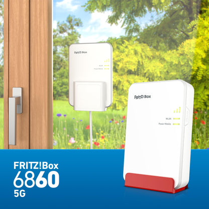 FRITZ!Box 6860 5G – Mobilfunk-Router mit Wi-Fi 6, PoE+, DECT & IP65-Gehäusek