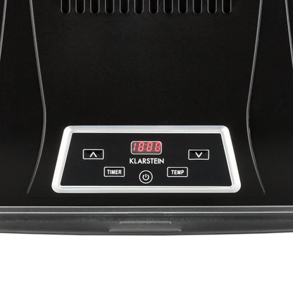 Klarstein Dörrautomat, Dörrgerät, Food Dehydrator, Dörrautomat aus Metall, Dehydrator Food Dryer, 9 Ablagen, 700 Watt, Touch-Display, Timer, Edelstahlheizelement, HotAir Circulation System, Schwarzk