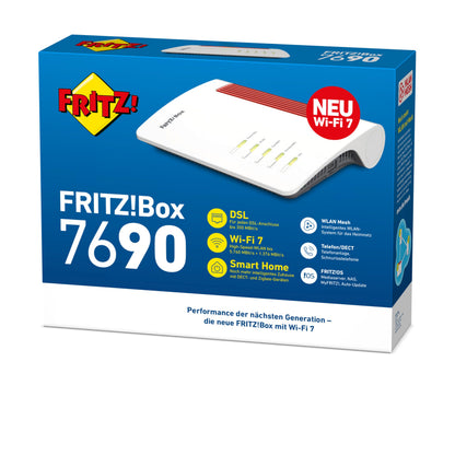FRITZ!Box 7690 – Wi-Fi 7 DSL-Router mit Supervectoring, Mesh & DECT-Basisk