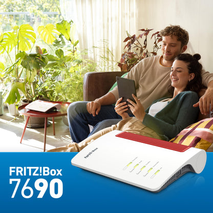 FRITZ!Box 7690 – Wi-Fi 7 DSL-Router mit Supervectoring, Mesh & DECT-Basisk
