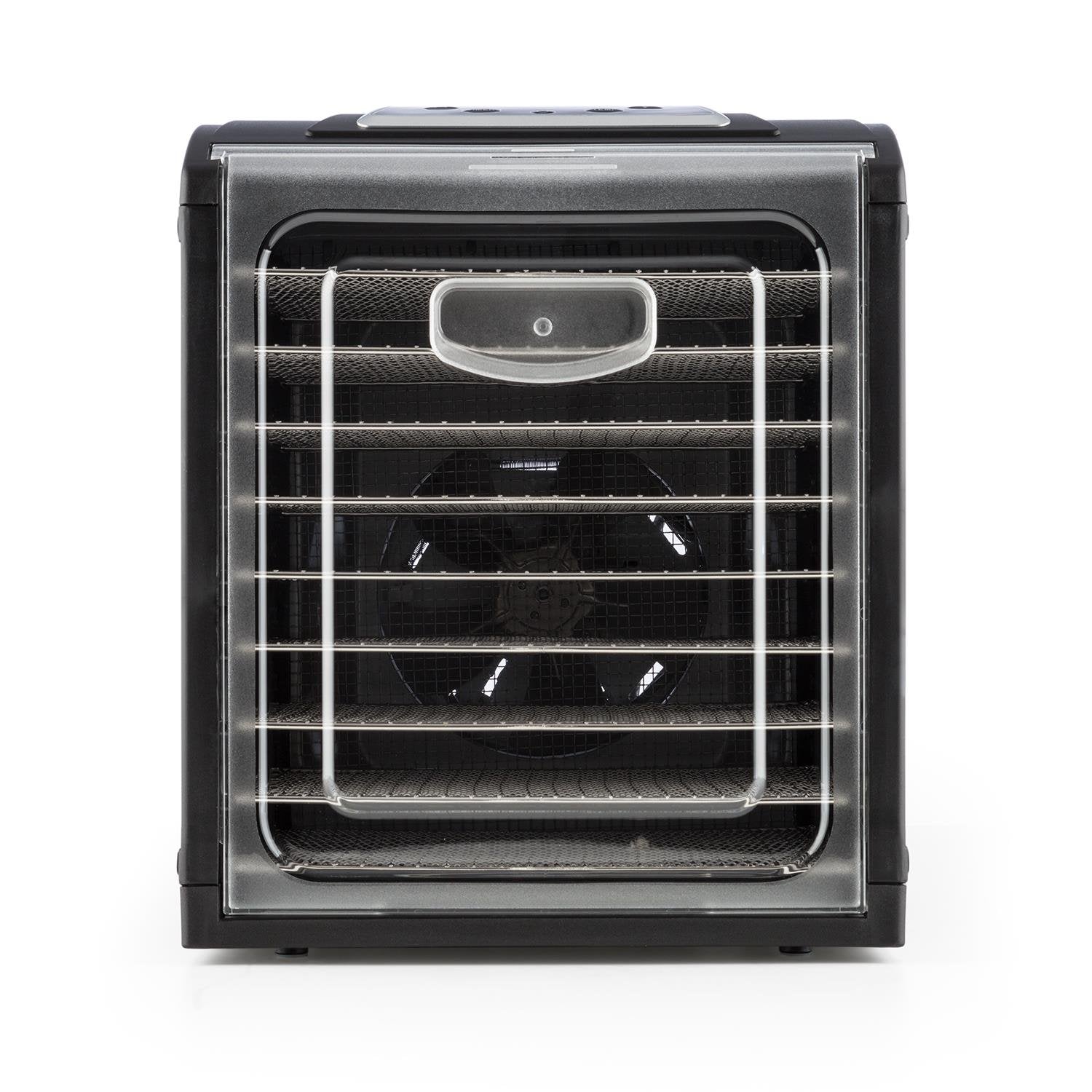 Klarstein Dörrautomat, Dörrgerät, Food Dehydrator, Dörrautomat aus Metall, Dehydrator Food Dryer, 9 Ablagen, 700 Watt, Touch-Display, Timer, Edelstahlheizelement, HotAir Circulation System, Schwarzk